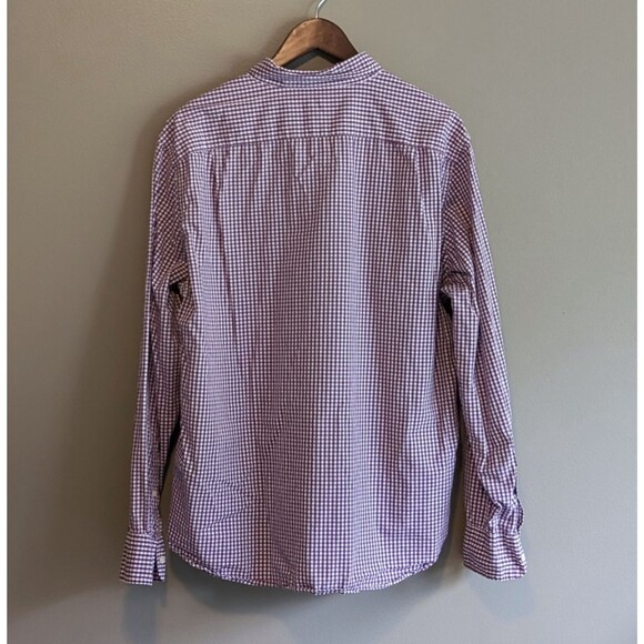 J.Crew Size XL Purple Check Shirt Lightweight White Poplin Mens Extra Large  LS - Picture 4 of 4